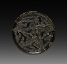 Mirror with Shan (Mountain) Pattern, 3rd century B.C.. Creator: Unknown.