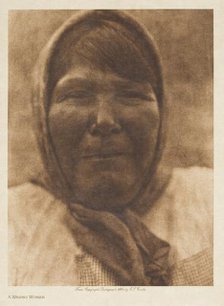 A Washo Woman, 1924. Creator: Edward Sheriff Curtis.