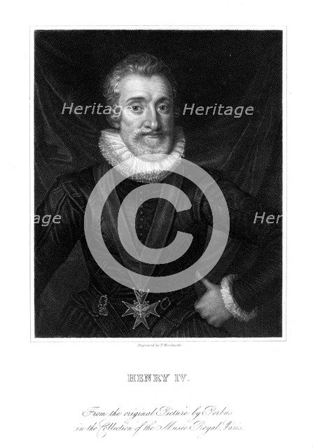 Henry IV, King of France, (19th century).Artist: Thomas A Woolnoth