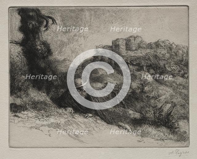 Le Châteaux des Revenants. Creator: Alphonse Legros (French, 1837-1911).