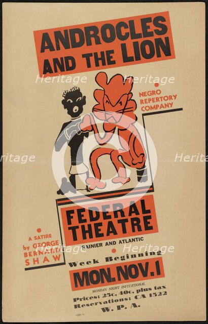 Androcles and the Lion, Seattle, [193-]. Creator: Unknown.