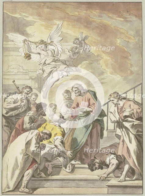 Christ administering the Eucharist. Creator: Jean Jouvenet.