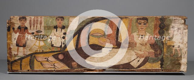 Fragments from a Painted Sarcophagus, 4th century A.D.. Creator: Unknown.