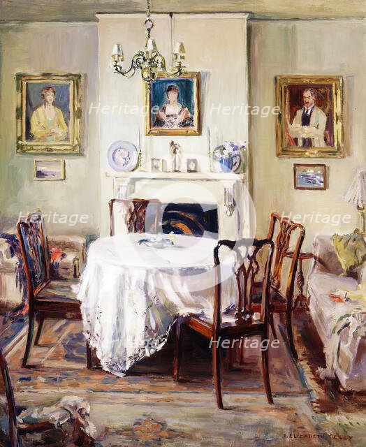 My dining room, c1936. Creator: Annie Elizabeth Kelly.