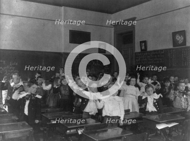 Children in classroom, (1899?). Creator: Frances Benjamin Johnston.