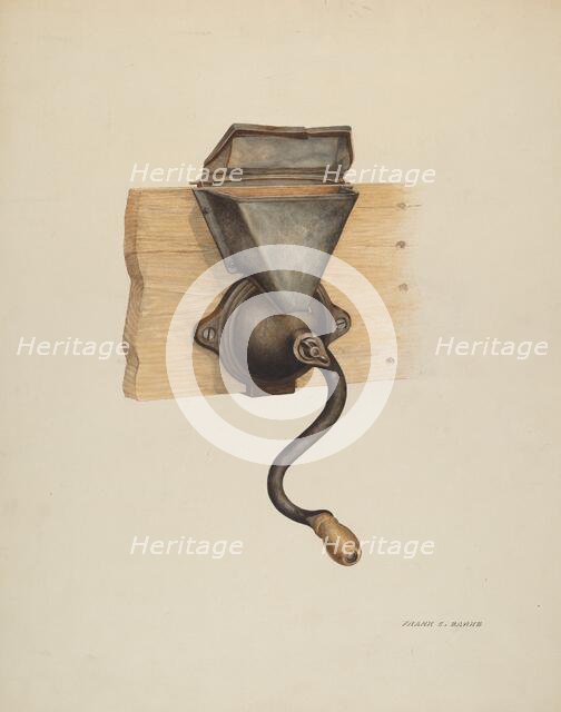 Coffee Mill, c. 1937. Creator: Frank C. Barks.