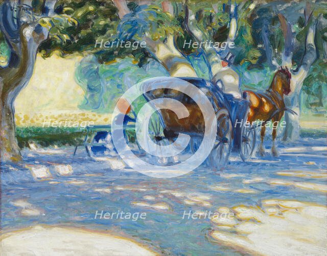 In the Borély Park, 1909. Creator: Verner Thome.