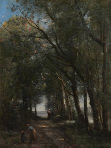 A Lane through the Trees, ca. 1870-73. Creator: Jean-Baptiste-Camille Corot.