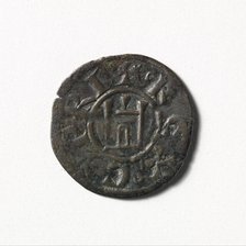 Coin (Denier) of Henry I of Cyprus (1218-1253), Cypriote, 1218-1253. Creator: Unknown.