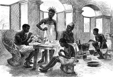 The Ashantee War: jeweller's shop, Cape Coast Castle - from a sketch by our special artist, 1874. Creator: Unknown.