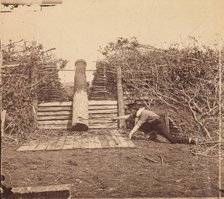 Quaker Gun, Centreville, Virginia, March 1862. Creator: George N. Barnard.