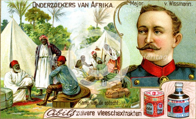 Major von Wissman, German soldier, (c1900). Artist: Unknown