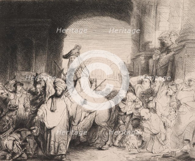 The Triumph of Mordecai, 1641. Creator: Rembrandt Harmensz van Rijn.