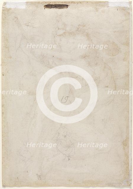 Two Sketches of a Mother and Child, 16th century. Creator: Anonymous.