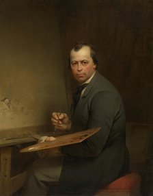 Self Portrait, 1854. Creator: Ferdinand De Braekeleer.