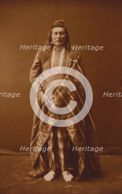 Nez Percé man, c1899. Creator: Edward Sheriff Curtis.