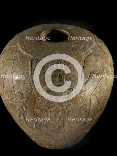 Macehead of Narmer, Protodynastic Period (Egypt), c3300 - c3200 BC. Artist: Unknown.