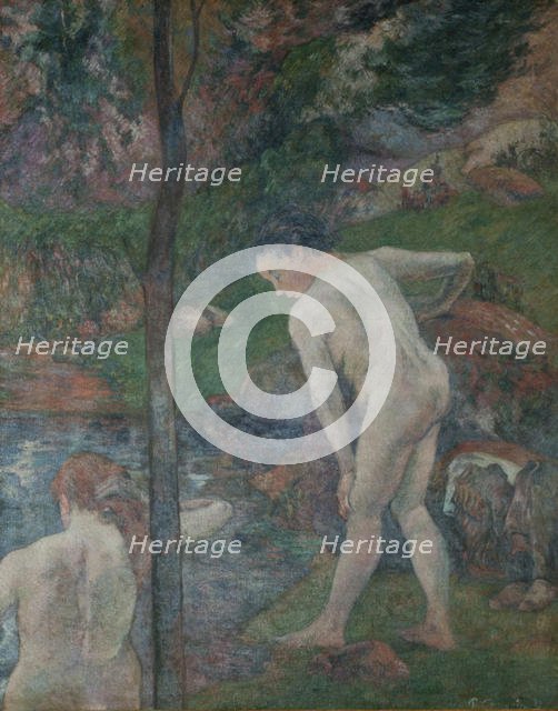 Bathers in Brittany (Two bathers), 1887. Creator: Gauguin, Paul Eugéne Henri (1848-1903).