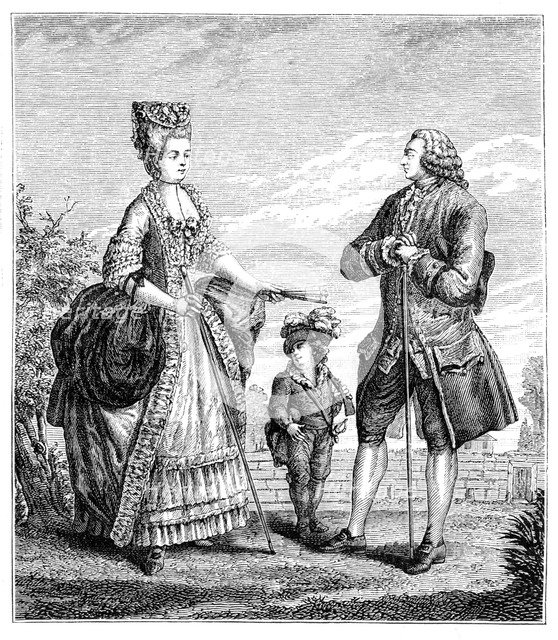 Middle Class Family, (1885).Artist: Dupin