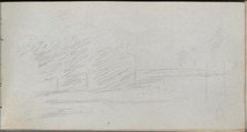 Sketchbook, page 78: Landscape Study. Creator: Ernest Meissonier (French, 1815-1891).