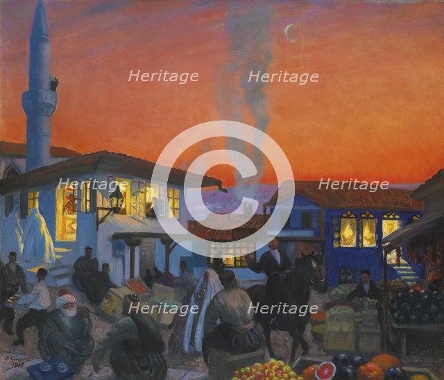 Bakhchisaray, 1917. Artist: Kustodiev, Boris Michaylovich (1878-1927)