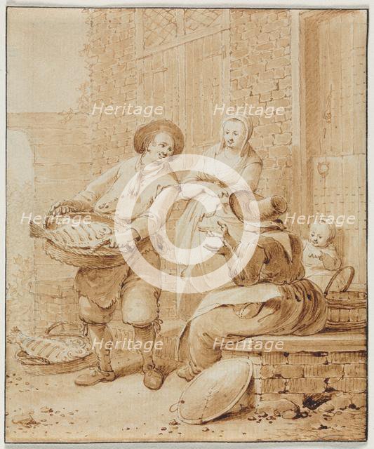The Fish Monger, second half 18th century. Creator: Hendrik Meijer (Dutch, 1737-1793).