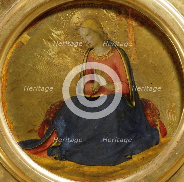 Annunciation of the Virgin Mary (From the Perugia Altarpiece), ca 1437. Creator: Angelico, Fra Giovanni, da Fiesole (ca. 1400-1455).
