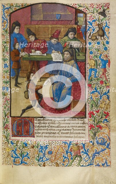 A Messenger Delivering a Letter, about 1460-1470. Creator: Unknown.