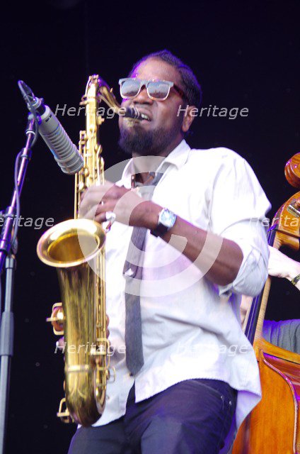Soweto Kinch, Love Supreme Jazz Festival, Glynde, East Sussex, 2013. Artist: Brian O'Connor
