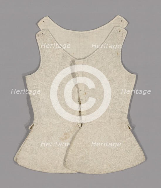 Woman's Waistcoat, England, 1701/25. Creator: Unknown.