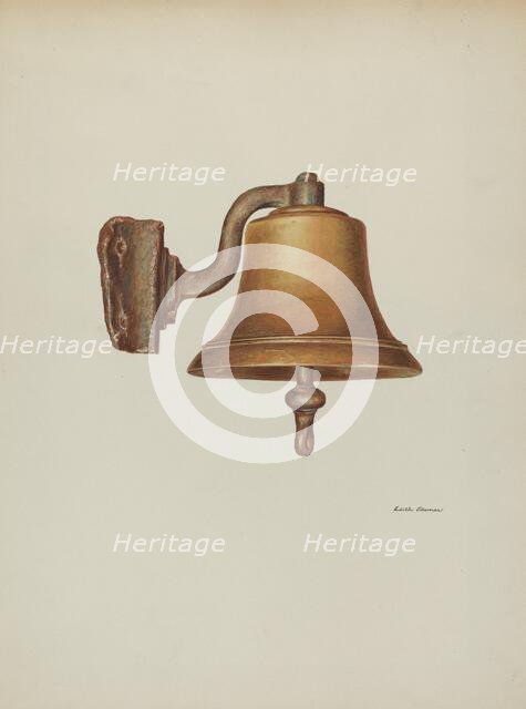 Bell, from Presidential Yacht "Sylph", 1940. Creator: Edith Towner.