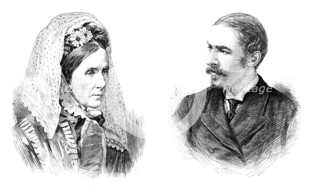 Baroness Burdett-Coutts and Mr. W. L. Ashmead Burdett-Coutts Bartlett, 1881. Creator: Unknown.