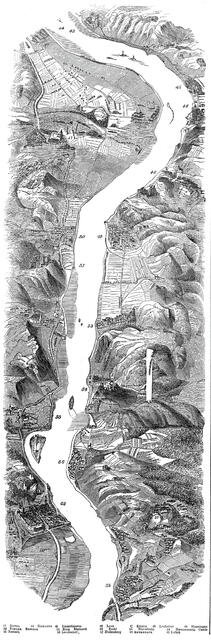Panorama of the Rhine, 1845. Creator: Unknown.