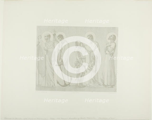 Legendary Saints of France (center frieze), c. 1888. Creator: Georges William Thornley.