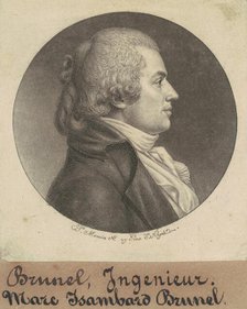 Marc Isambard Brunel, 1798. Creator: Charles Balthazar Julien Févret de Saint-Mémin.