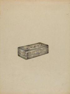Silver Snuff Box, c. 1936. Creator: Columbus Simpson.