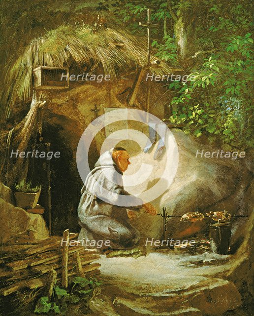 Hermit, Roasting a Chicken, 1841.