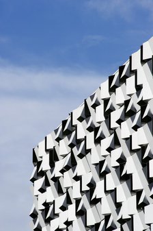 Detail view of the building known as the 'Cheese Grater', Sheffield, South Yorkshire, 2009. Artist: Historic England Staff Photographer.