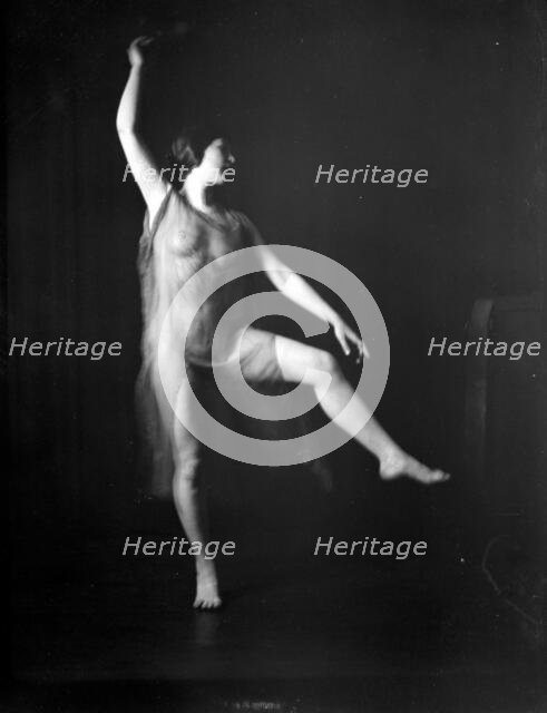 Unidentified dancer, possibly an Elizabeth Duncan dancer, between 1911 and 1942. Creator: Arnold Genthe.