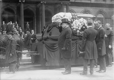 Taft at Gaynor funeral, 1913. Creator: Bain News Service.