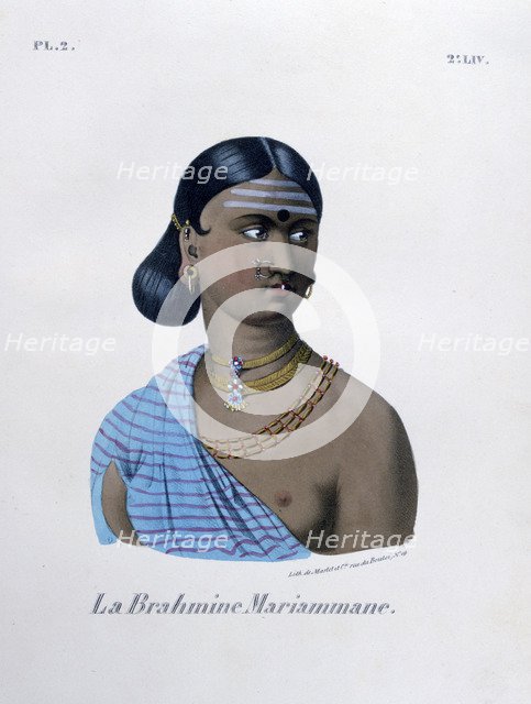 'Brahmin Mariamman', 1828.  Artist: Marlet et Cie