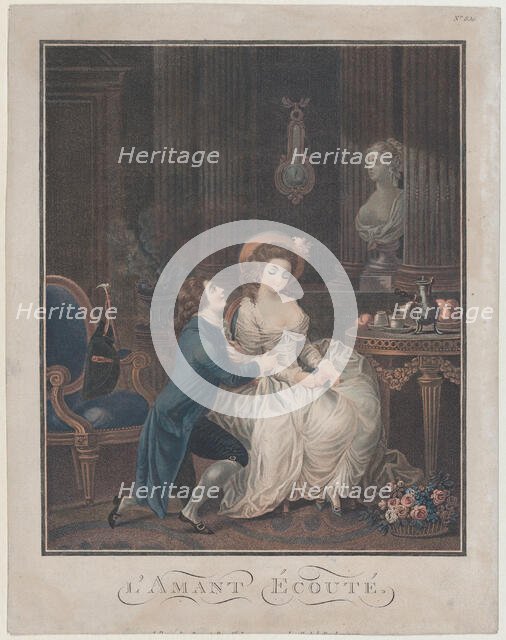 The Lover Heard, ca. 1785. Creator: Louis Marin Bonnet.