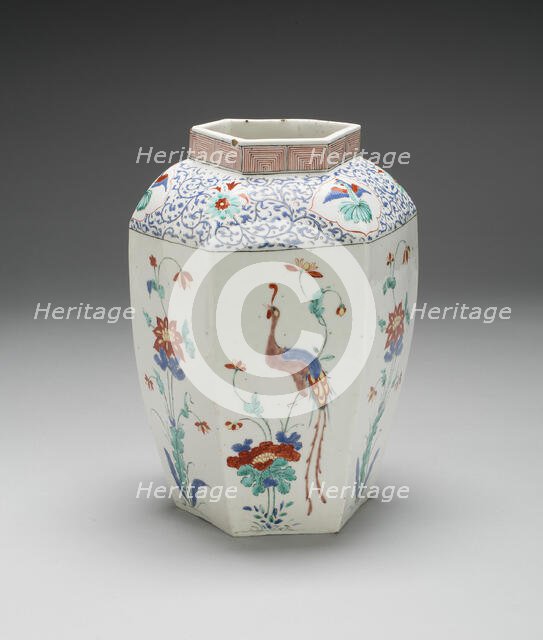 Jar, Chelsea, 1750/52. Creator: Chelsea Porcelain Manufactory.