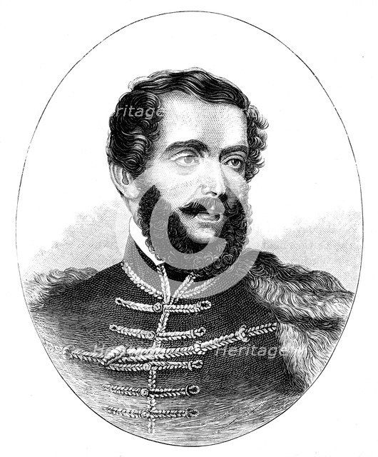 Louis Kossuth, Hungarian lawyer, politician and Regent-President, 1850. Artist: Unknown
