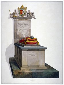 Tomb of Lancelot Andrews, St Saviour's Church, Southwark, London, 1764. Artist: Anon