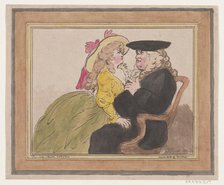 Lady on a Lawyer's Knee—Romance, February 8, 1787. Creator: William Henry Wood.