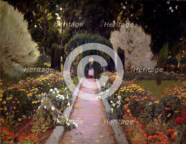  'Gardens of Aranjuez (The Arbour)' 1907 by Rusiñol.