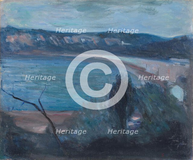 Moonlight by the Mediterranean, 1892. Creator: Edvard Munch.