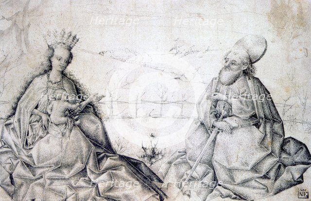 'Virgin and Child with St Paul', c1450. Artist: Anon