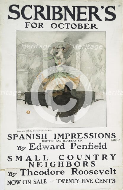 Scribner's for October., c1890 - 1907. Creator: Edward Penfield.